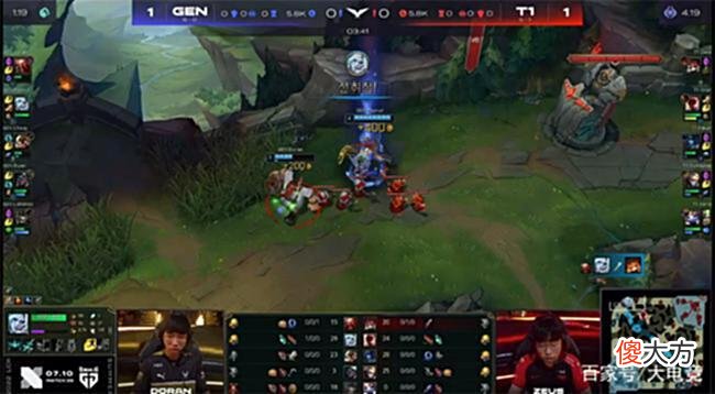 【游戏世界】LOL-LCK:Faker丽桑卓抢大龙逆转局势,T1让一追二终结GEN六连胜