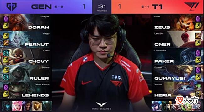 【游戏世界】LOL-LCK:Faker丽桑卓抢大龙逆转局势,T1让一追二终结GEN六连胜