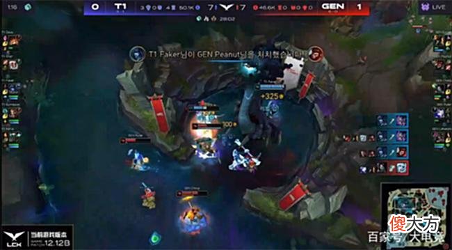 【游戏世界】LOL-LCK:Faker丽桑卓抢大龙逆转局势,T1让一追二终结GEN六连胜