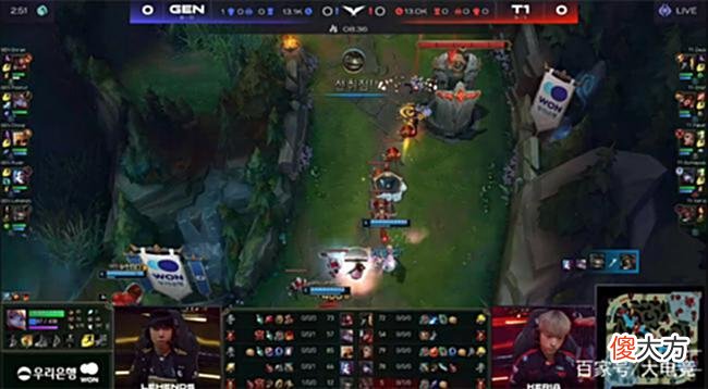 【游戏世界】LOL-LCK:Faker丽桑卓抢大龙逆转局势,T1让一追二终结GEN六连胜