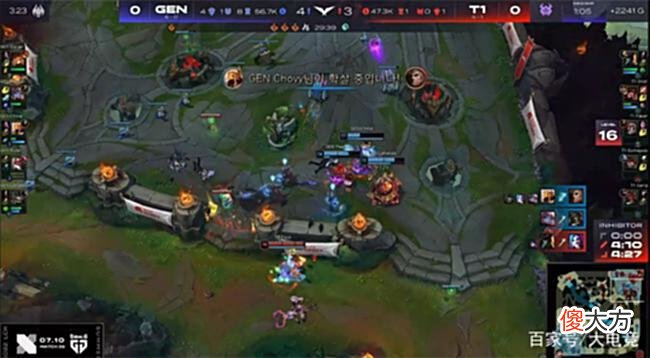 【游戏世界】LOL-LCK:Faker丽桑卓抢大龙逆转局势,T1让一追二终结GEN六连胜