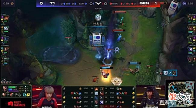【游戏世界】LOL-LCK:Faker丽桑卓抢大龙逆转局势,T1让一追二终结GEN六连胜