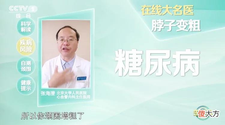 【就爱时尚】脖子粗跟多种疾病“挂钩”！你超过这个数值要小心了