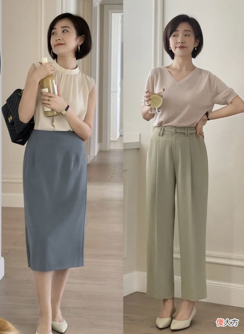 【时尚一点】真正有气质的中年女人，夏天喜欢穿“莫兰迪色”，温柔高级又显贵