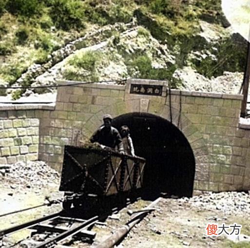 【历史故事】山西大同老照片：1940年6月大同白洞煤矿的东坑和南坑