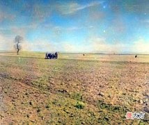 【历史故事】老照片：1940年的内蒙古，包头农民春耕时的唯美老照片