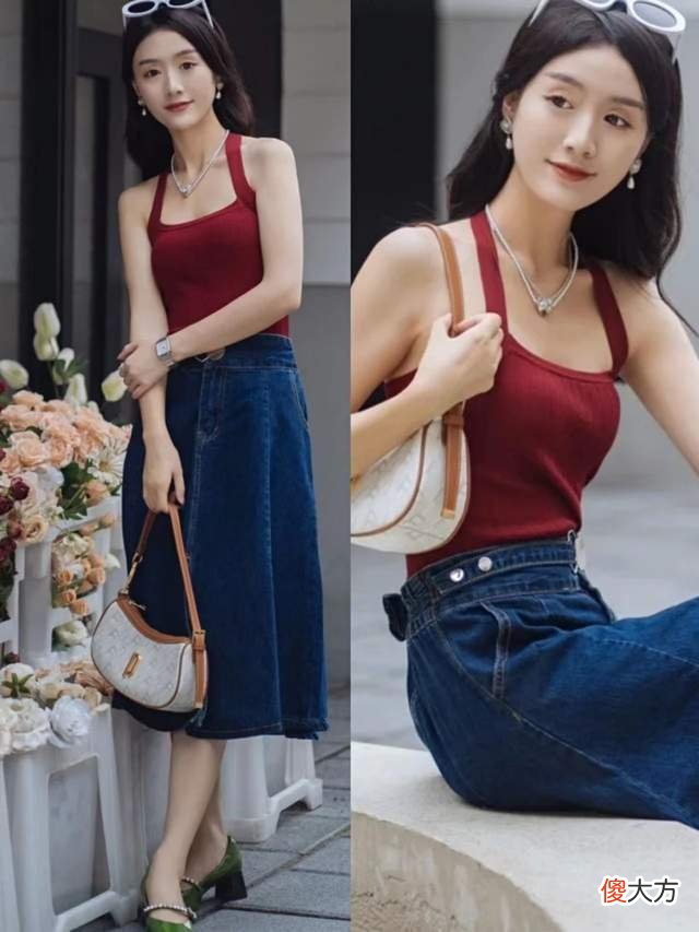 【时尚一点】夏季性感优雅的穿法，提名“吊带＋半裙”！女人味照穿就对了