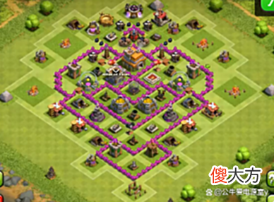 【游戏迷】部落冲突七级大本营最强4种布阵七级大本营布阵技巧
