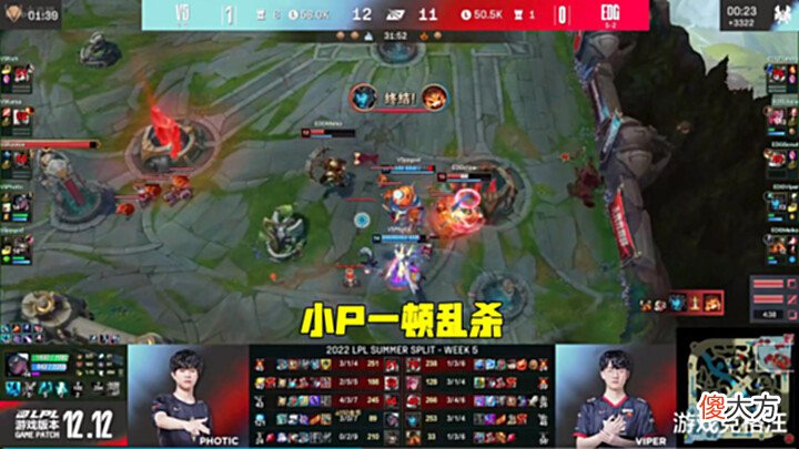【游戏迷】V5零封EDG豪取8连胜,小P滑板鞋砍下5杀,Viper被正反手教育!