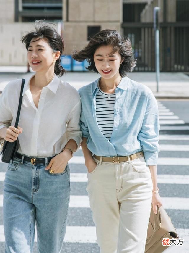 【时尚一点】夏日职场穿搭,还得是衬衫半身裙或牛仔裤搭配,通勤时尚又洋气