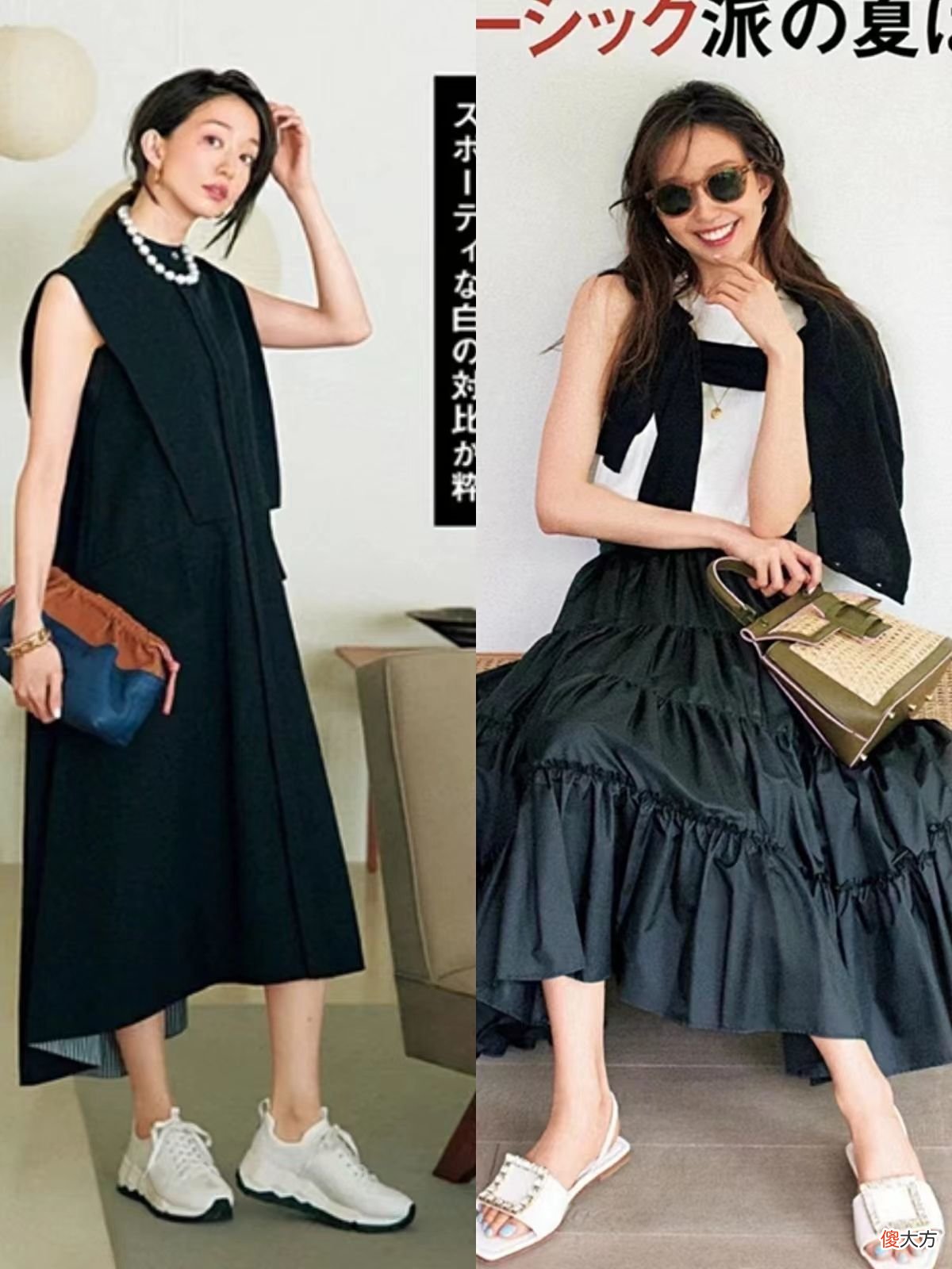 【时尚一点】真正优雅的女人，出门爱穿“蓝色”与“黑色”，不显闷又有气质