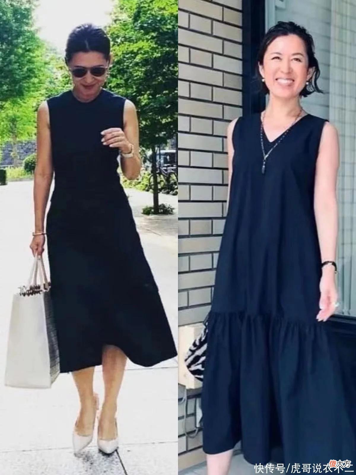 【时尚一点】“短袖裙”过时了,今年流行的是“无袖裙”,50、60岁女人穿好美