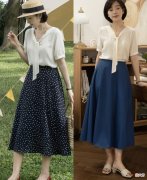 【时尚一点】中年女人别老穿裤子了，今夏流行“小衫＋半裙”，时髦又有女人味