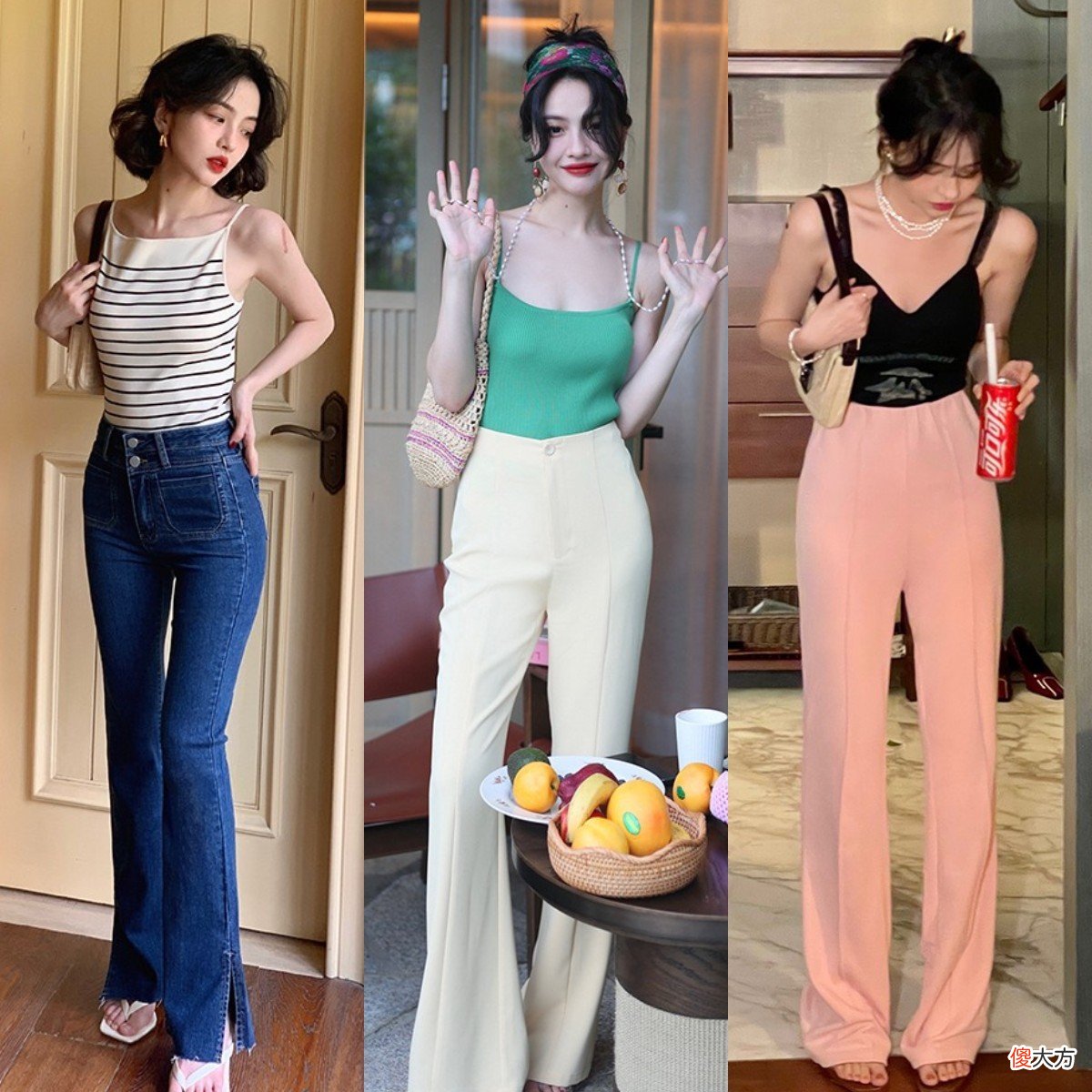 【就爱时尚】不要总穿阔腿裤，今年试试“喇叭裤”，复古摩登显腿细