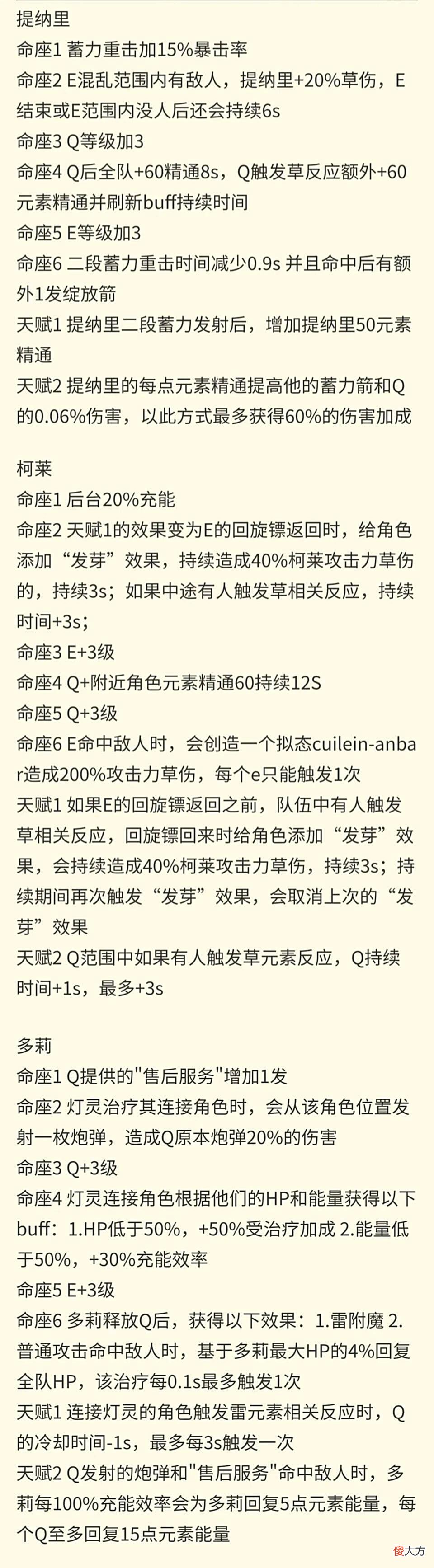 【游戏世界】原神资讯：驴天帝提纳里来了，命之座战士，五星弓箭手，战场主C？