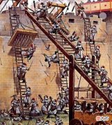 【爱历史】古代攻城用云梯，守城士兵为何不推倒梯子，反而费力往下砸石头？