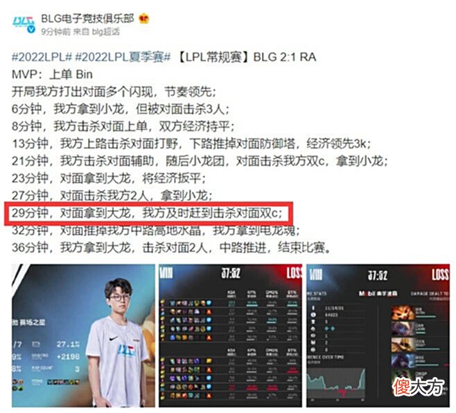 【游戏世界】击杀掉线对手是特权队?冤枉BLG了,不时空回溯是LPL的规定